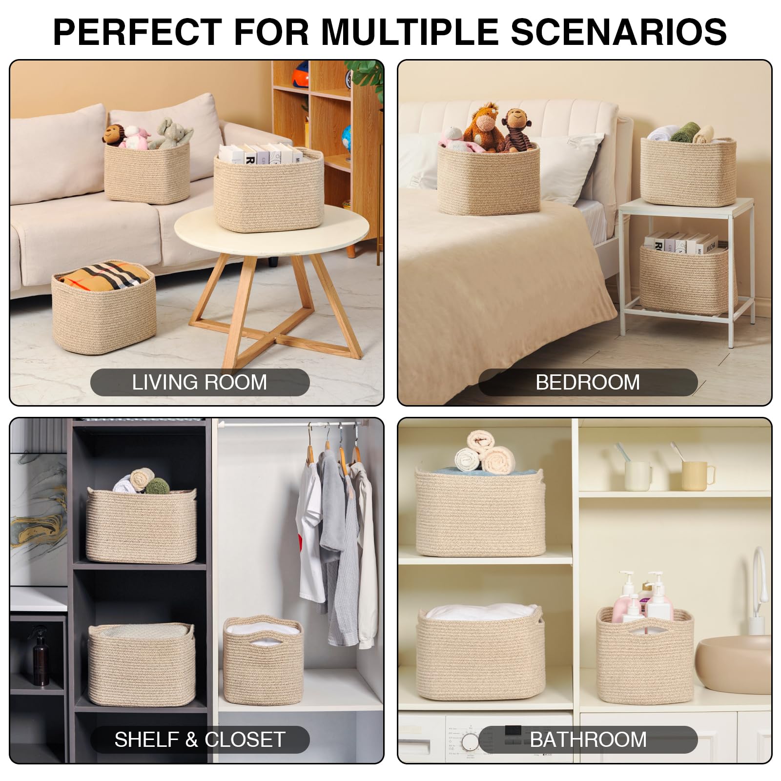 Amazon.com: Dcerzxzci Storage Baskets for Organizing Shelves
